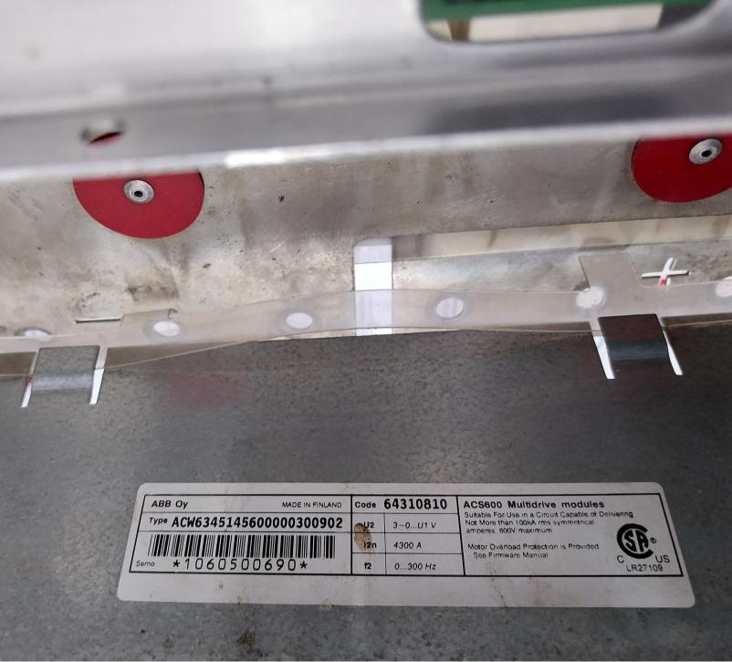 Abb Acw6345145600000300902 Acs600 Multidrive Module Acw6441390600003300902 4300A