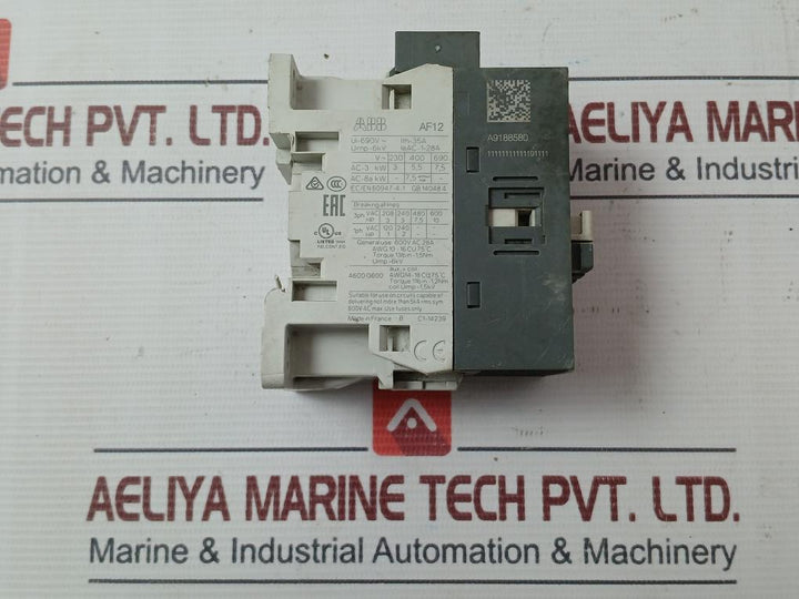 Abb Af12-30-10-13 Contactor 100-250V 50/60Hz-dc Coil Uimp=1,5Kv