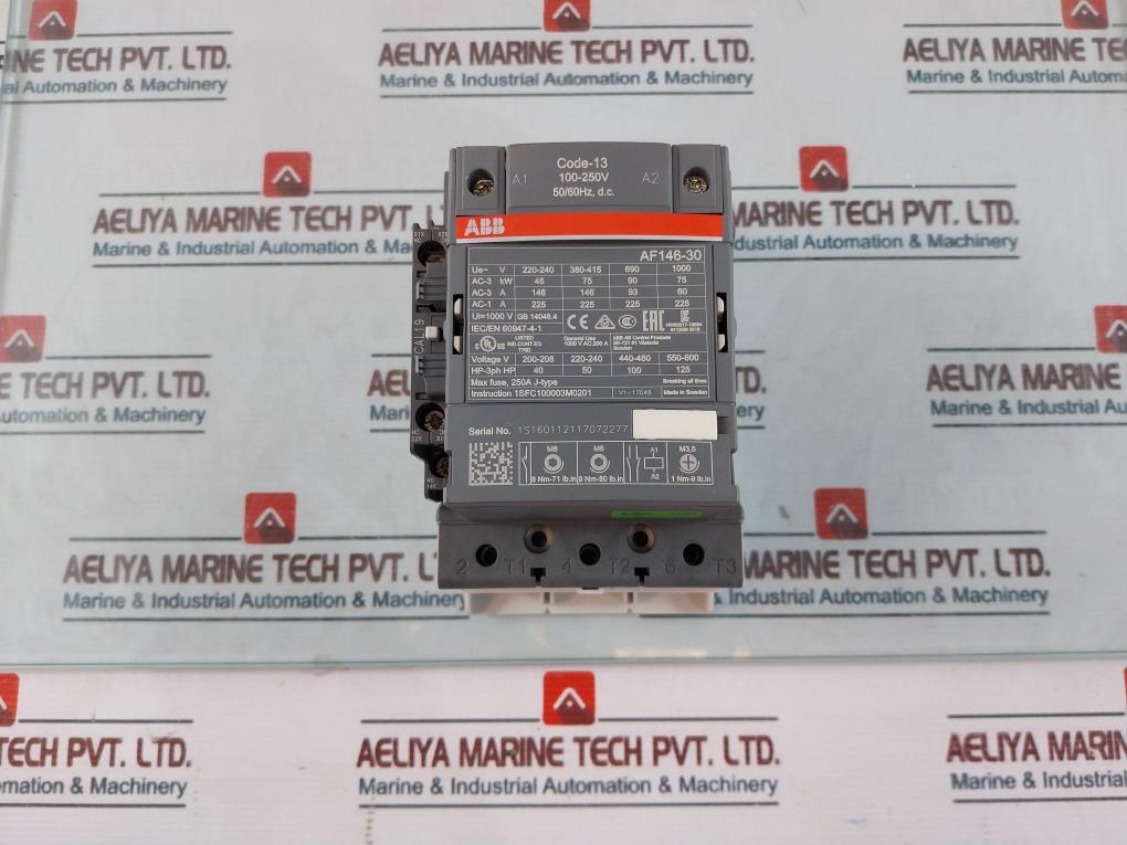 Abb Af146-30-11-13 Contactor 100-250V 50/60Hz
