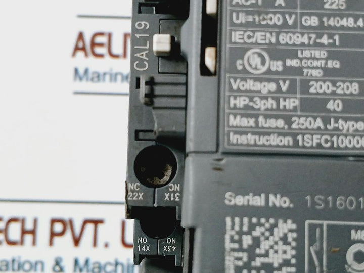 Abb Af146-30 Contactor 200A