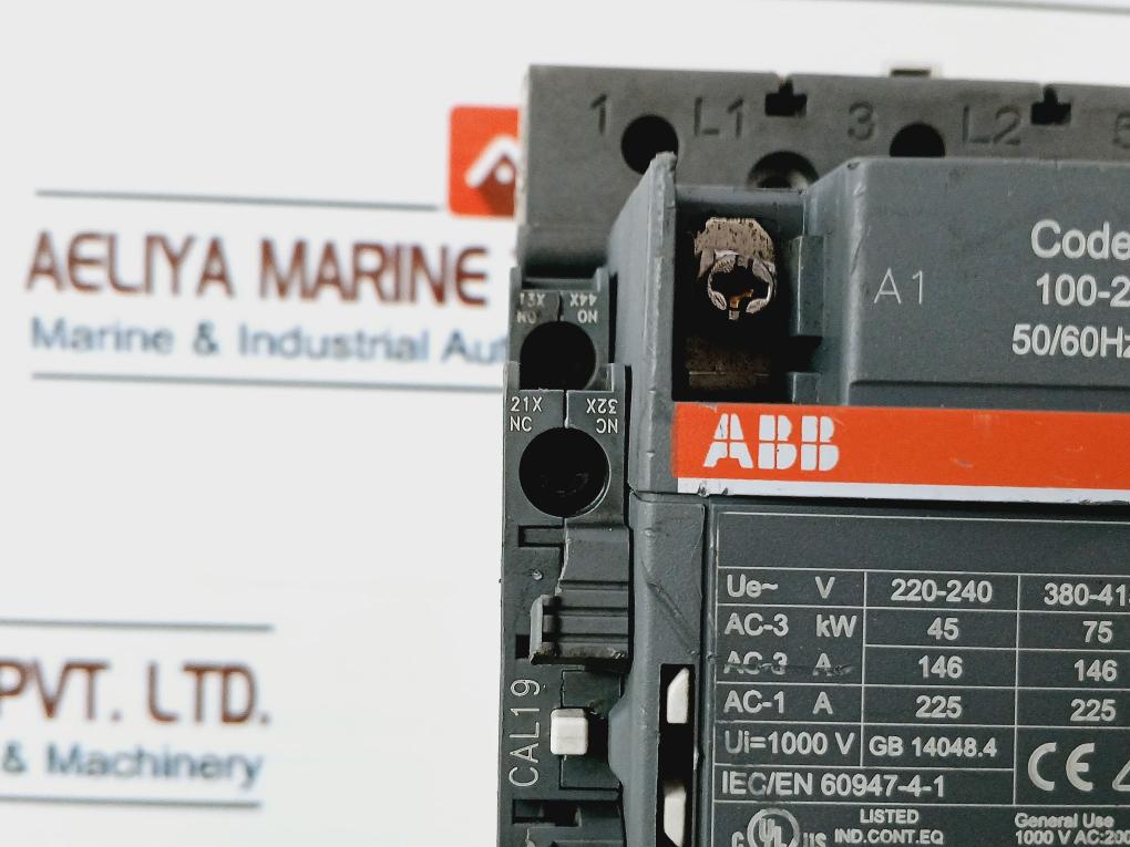 Abb Af146-30 Contactor 200A 100-250V 50/60Hz