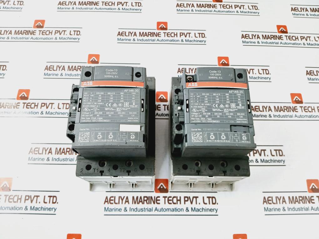Abb Af146-30 Contactor 200A 100-250V 50/60Hz