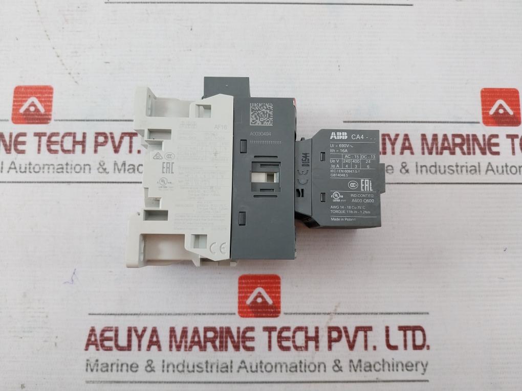 Abb Af16-30-01-13 Contactor With 1 Built-in Auxiliary Contact A0030494 100-250V