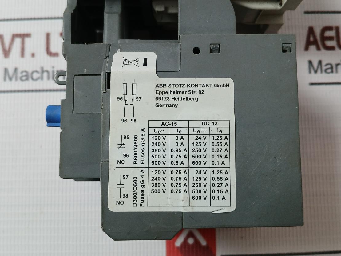 Abb Af16-30-10-11 Af Contactor With Thermal Overload Relay Te42-5.37 690Vac Ip20