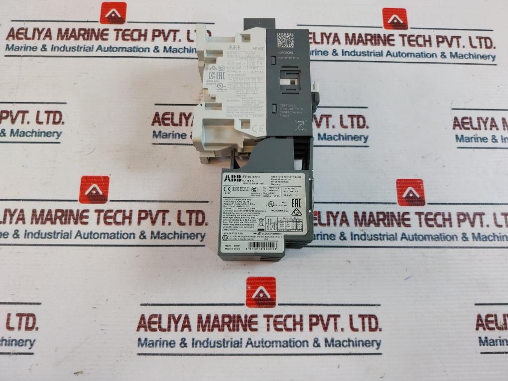 Abb Af16Z-30-01-21 Contactor W/ Ef19-18.9 Overload Relay 50/60Hz