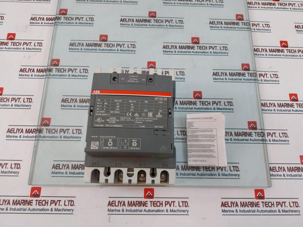 Abb Af190-40 Contactor 100-250v 50/60hz