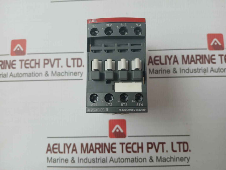 Abb Af26-40-00-11 Contactor 24–60 Vac 55A 50/60Hz Awg 6–16 1.5Kv