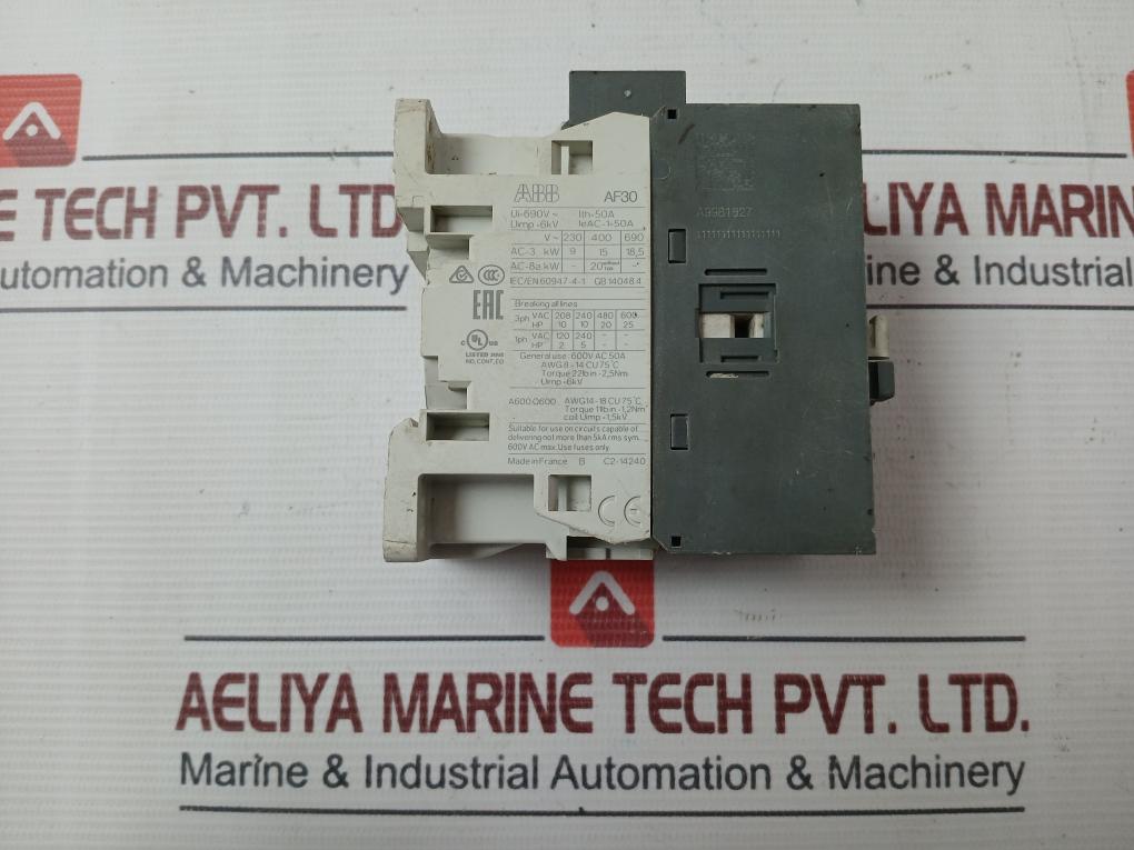 Abb Af30-30-00-13 Contactor 50A Uimp= 6Kv