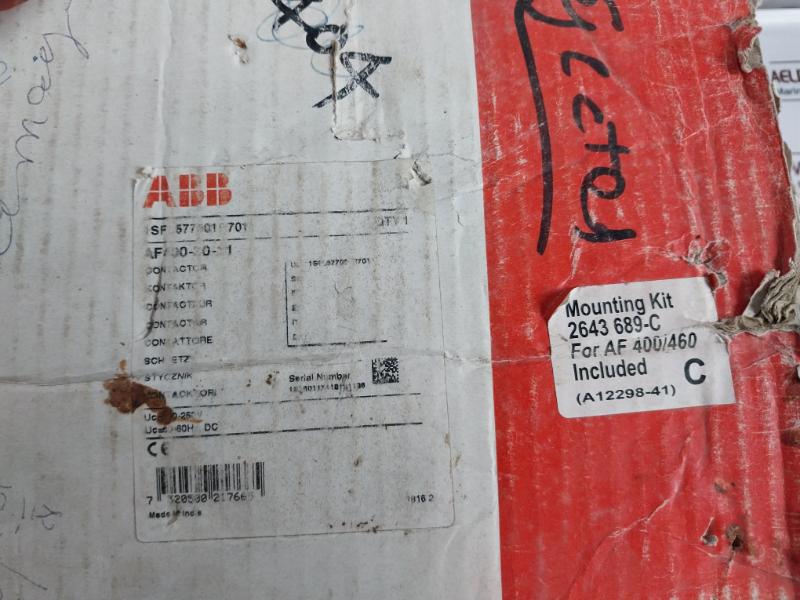 Abb Af400-30-11 Dc Contactor 600A 1000V~