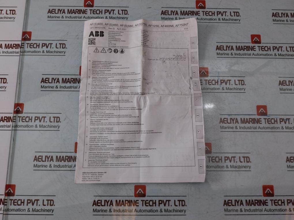 Abb Af460-30-11 Contactor 700A 1000V Ip20