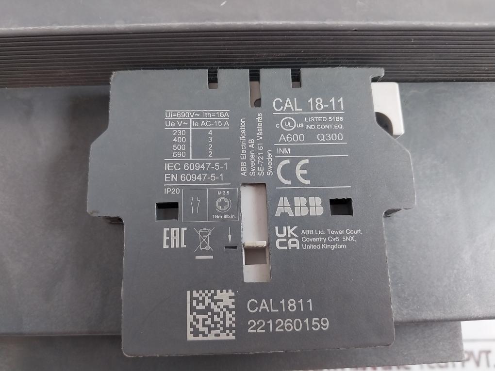 Abb Af460-30-11 Contactor Ip20 50/60Hz