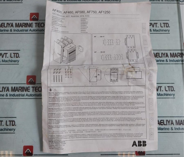 Abb Af460-30-11 Contactor Ip20 50/60Hz