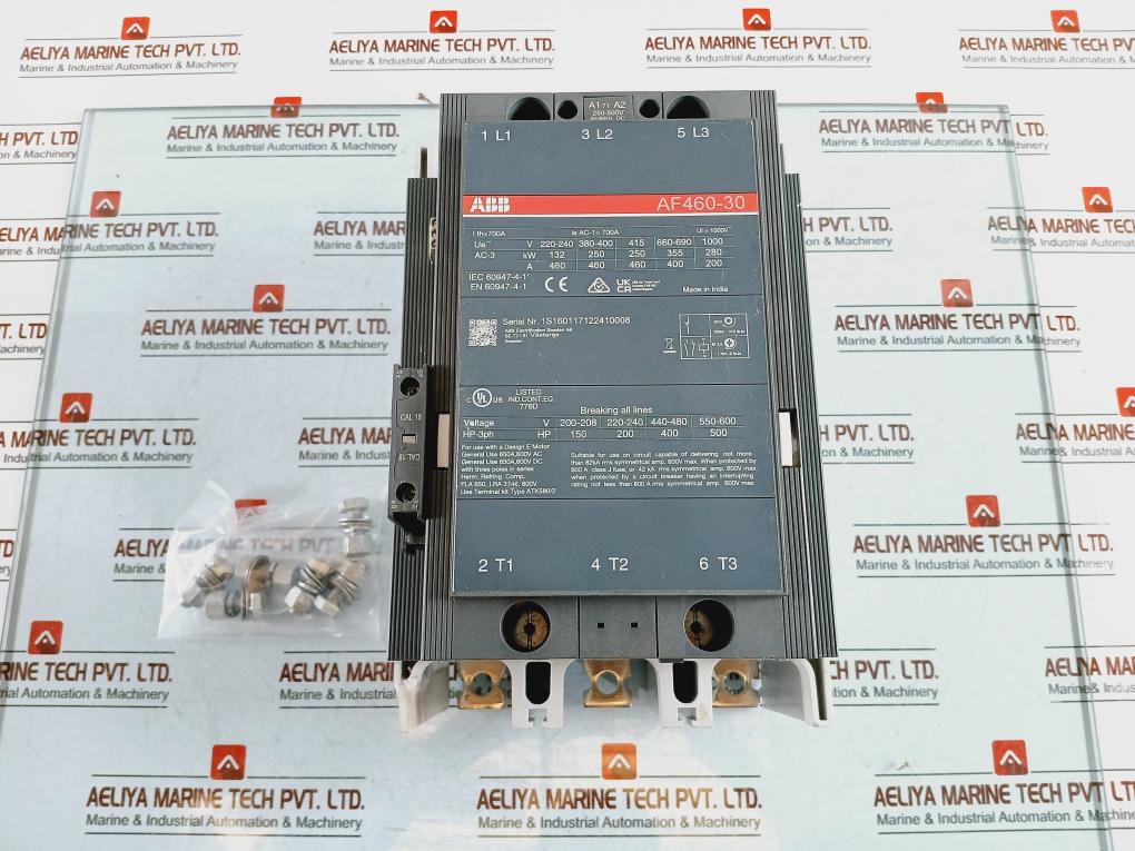 Abb Af460-30 Dc Contactor 250-500v 50-60hz Dc 700a 1000v~