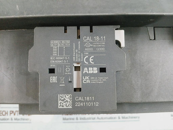 Abb Af460-30 Dc Contactor 250-500v 50-60hz Dc 700a 1000v~