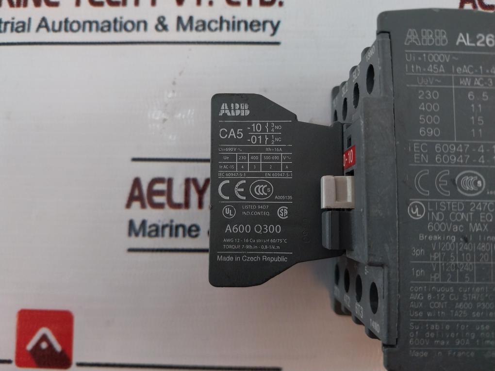 Abb Al26-30-10 Contactor 1000V~ 45A