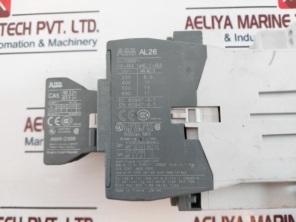 Abb Al26-30-10 Contactor 1000V~ 45A