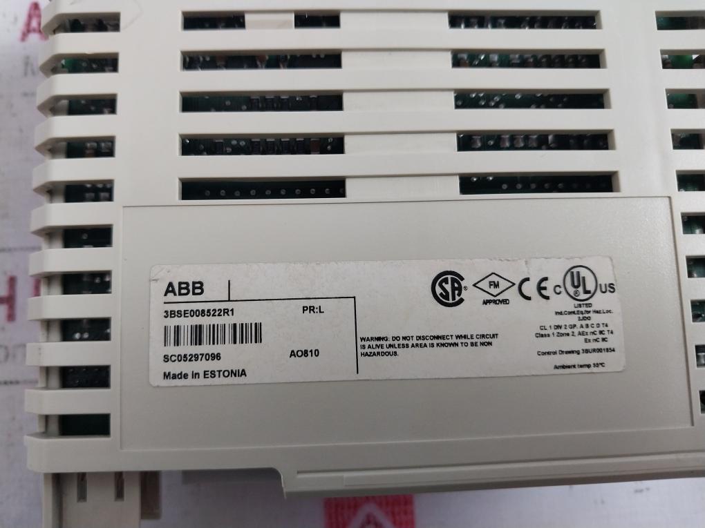 Abb Ao810 3Bse008522R1 Analog Output Module Tu810V1 3Bse013230R1 Compact Mtu