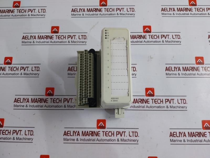 Abb Ao810V2 Analog Output Module W/ Tu830V1 Extended Terminal Block, 0-20Ma