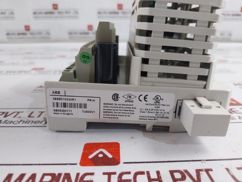 Abb Ao810V2 Analog Output Module W/ Tu830V1 Extended Terminal Block, 0-20Ma