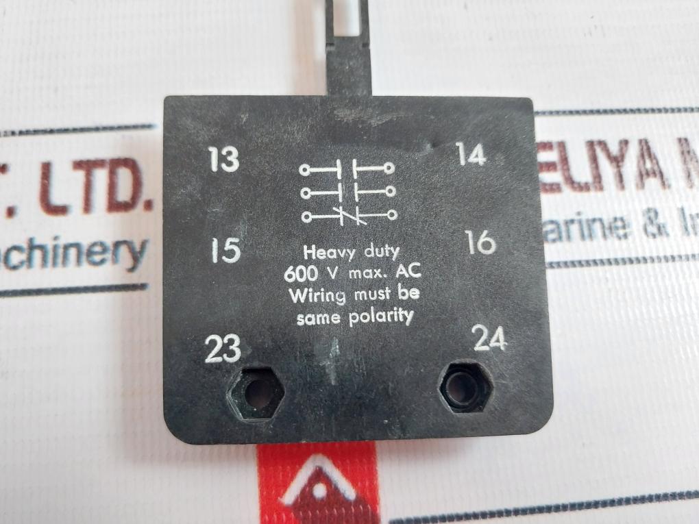 Abb Auxiliary Contact Interlock 600V Max. Ac