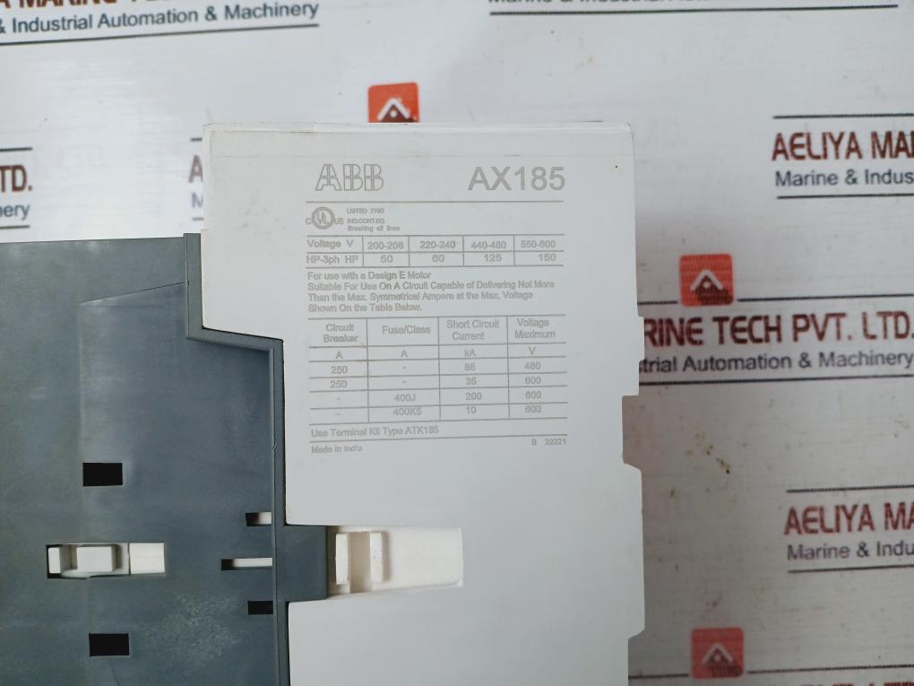 Abb Ax185-30/ Cal18X-11 Auxiliary Contact Block With Contactor