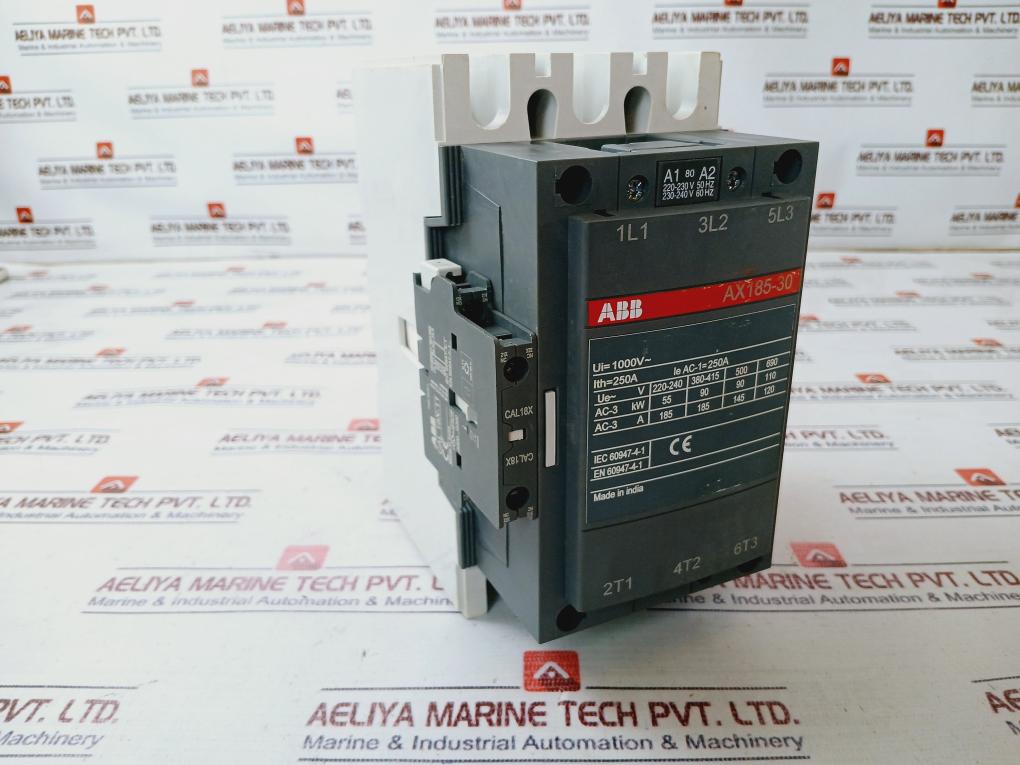 Abb Ax185-30/ Cal18X-11 Auxiliary Contact Block With Contactor
