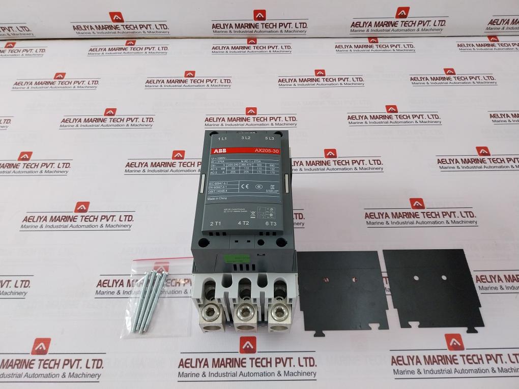 Abb Ax205-30 Contactor 1000V- 275A Iec 60947-4-1 Su02082-14006 110-120V 60Hz