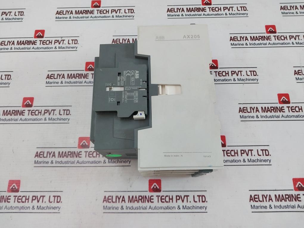 Abb Ax205-30 Contactor With Cal 18X-11 Auxiliary Contact Block