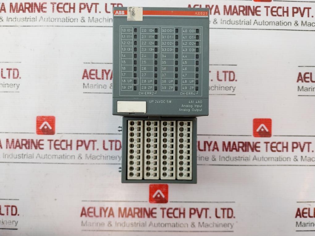 Abb Ax521 B4 Analog Input/Output Module 4Ai 4Ao 24Vdc