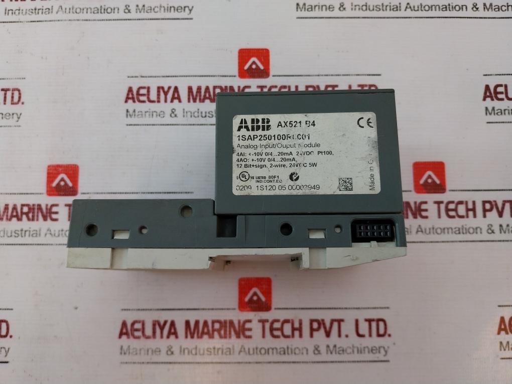 Abb Ax521 B4 Analog Input/Output Module 4Ai 4Ao 24Vdc