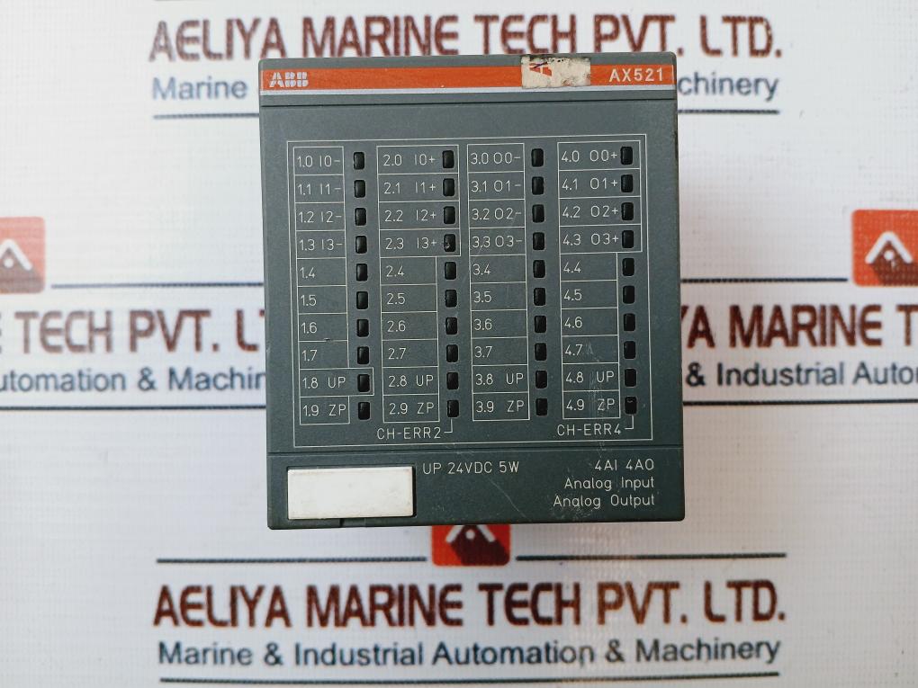 Abb Ax521 D2 Analog Input/Output Module 24Vdc – Aeliya Marine Tech