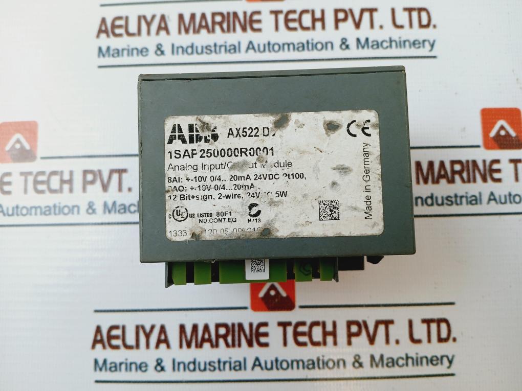 Abb Ax522 Analog Input Output Module 1Sap250000R0001