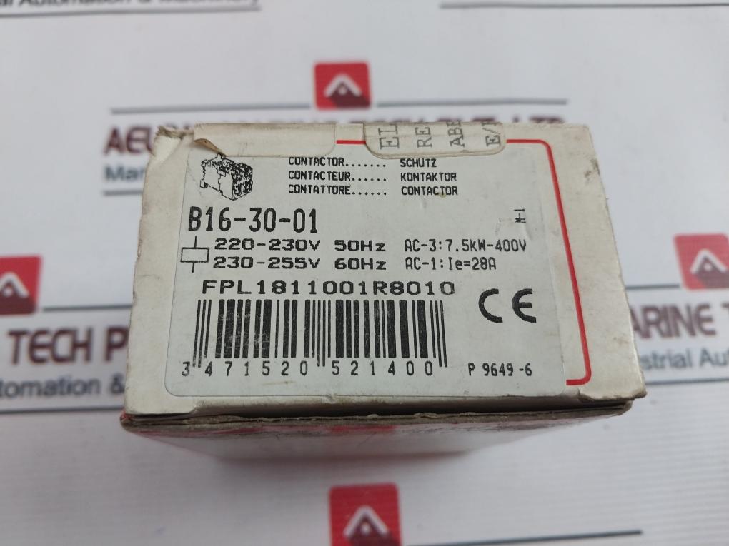 Abb B16-30-01 Contactor 28A 220-230 50Hz