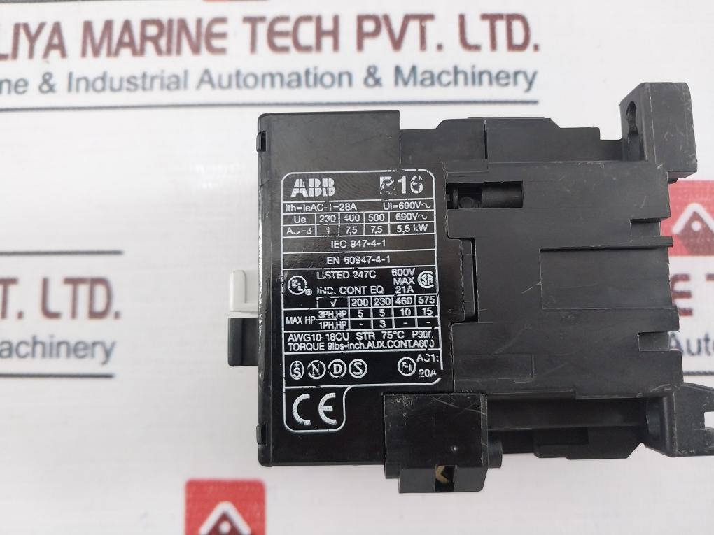 Abb B16-30-01 Contactor 28A 690V~