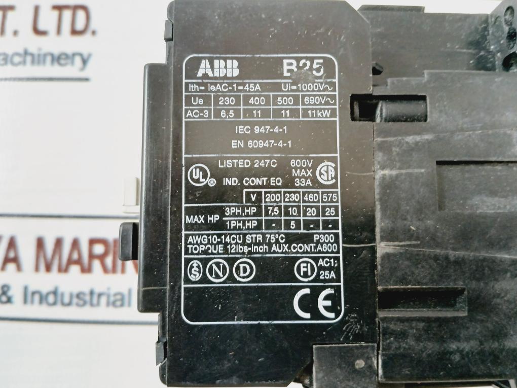 Abb B25-30-10 Contactor 45A 1000V~