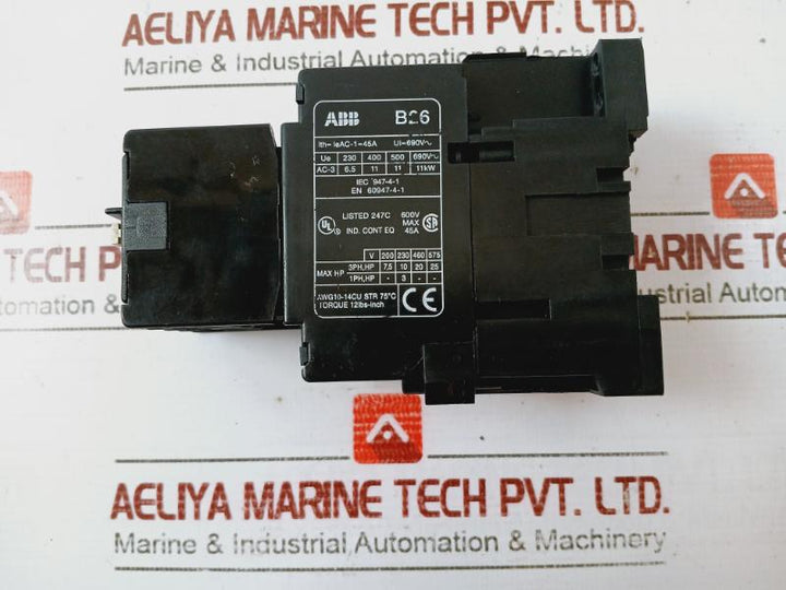Abb B26-30-22 Contactor En 60947-4-1 600V Iec 947-4-1 45A