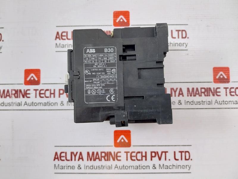 Abb B30 Contactor 600V Max 45A Ui=1000V Ieac-1=55A