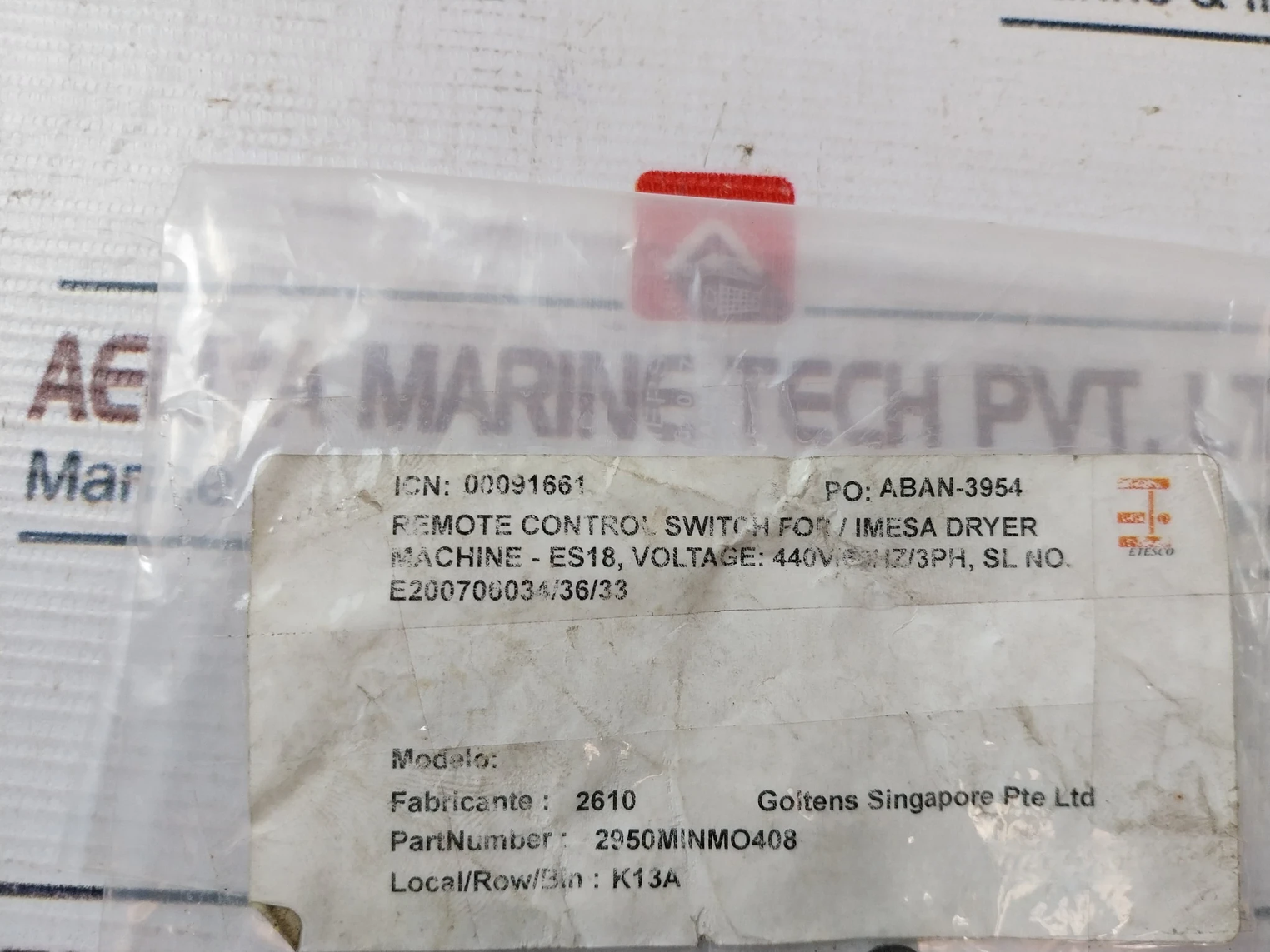 Abb B6-30-01 Mini Contactor 12A 300 Vac 2950Minmo408