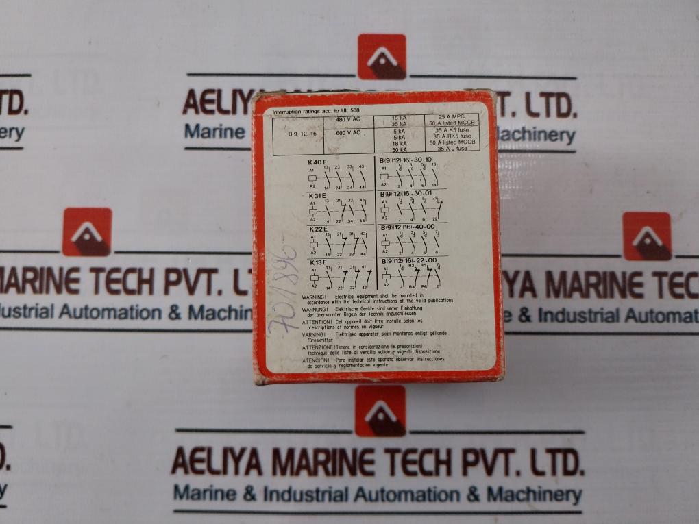 Abb B9-30-01 Contactor 220V 50Hz
