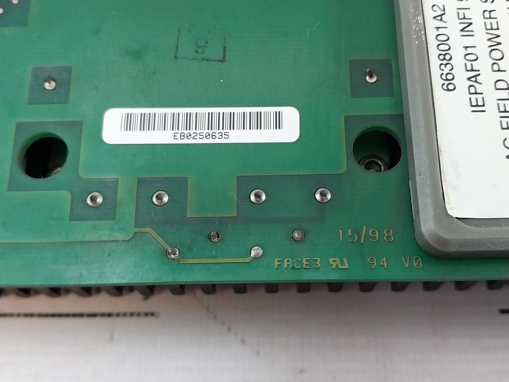 Abb Bailey Infi90 Iepaf01 Ac Field Power Supply 120/240Vac, 47÷63Hz, 250Va