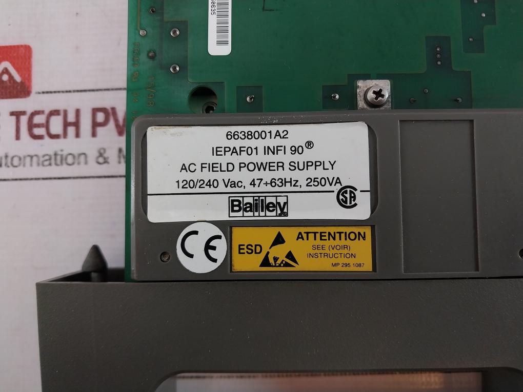Abb Bailey Infi90 Iepaf01 Ac Field Power Supply 120/240Vac, 47÷63Hz, 250Va