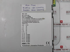 Abb Bay Control Relay Rec670, 50-60Hz
