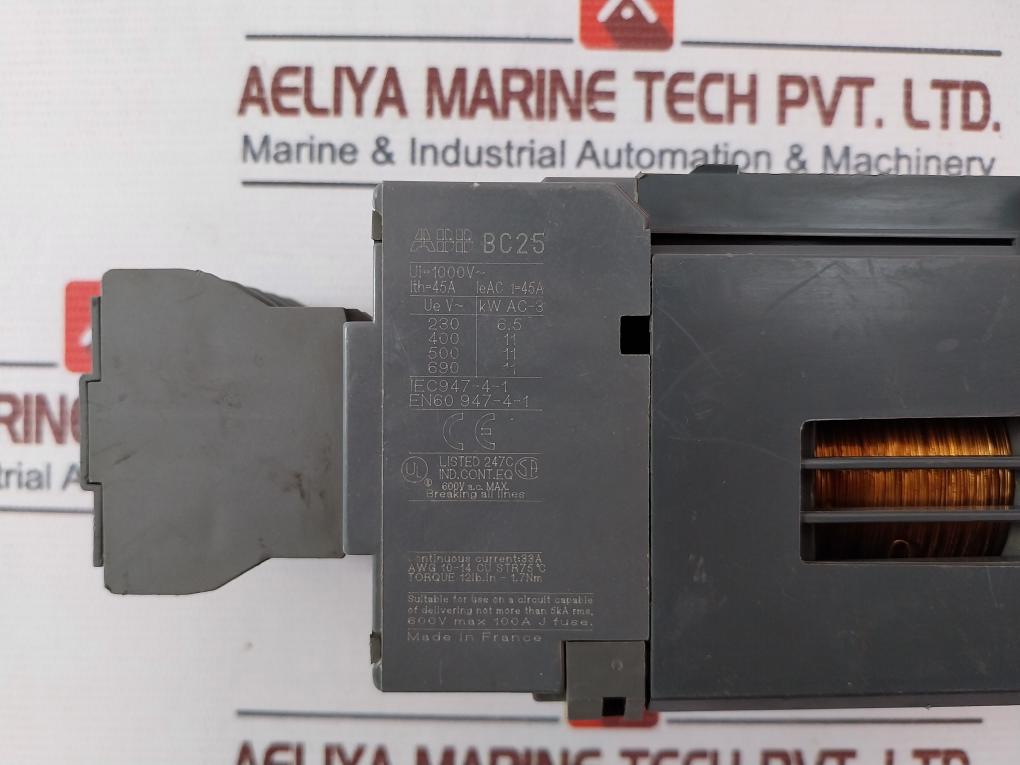 Abb Bc25-40-31 Auxiliary Contact Block 24V Dc