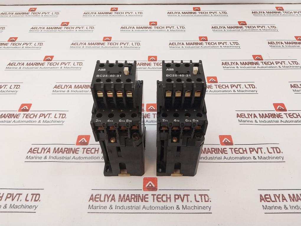 Abb Bc25 Contactor W/ Contact Block Bc25-40-31