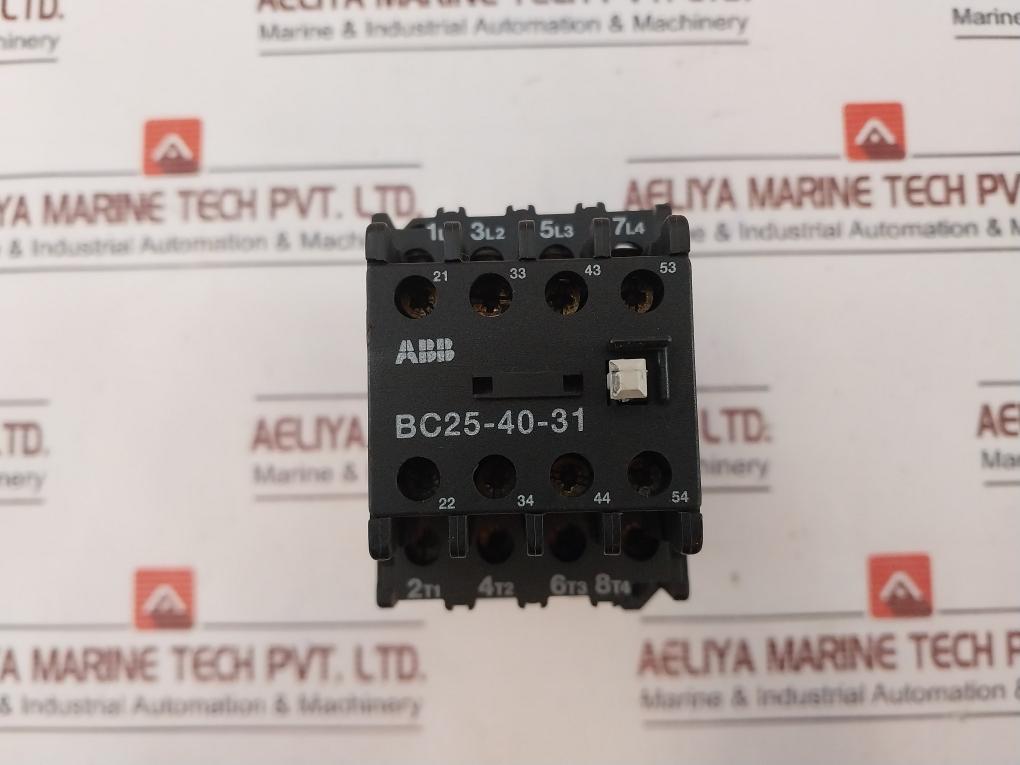 Abb Bc25 Contactor W/ Contact Block Bc25-40-31