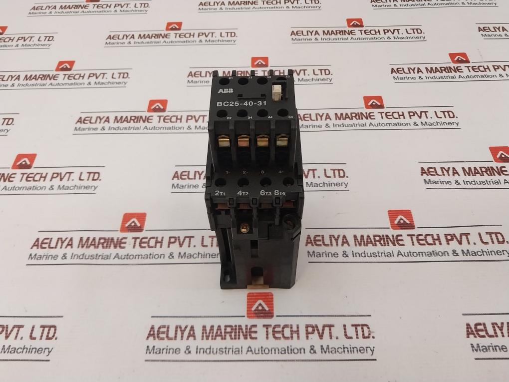 Abb Bc25 Contactor W/ Contact Block Bc25-40-31