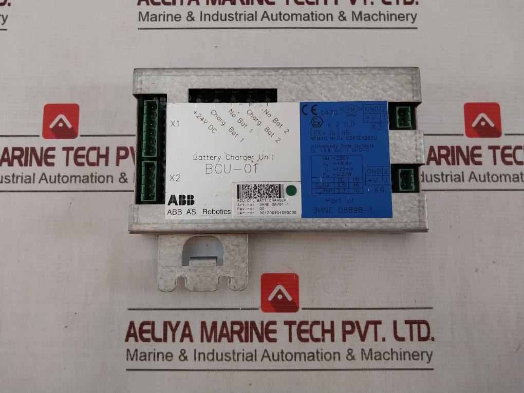 Abb Bcu-01 Charger Unit 3Hne 08791-1 Rev 00 24V Dc 3Hne 08898-1 250V