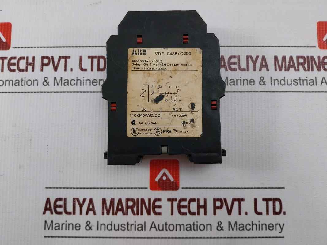 Abb C461 Time Delay Relay 5–100Sec,5A 250Vac