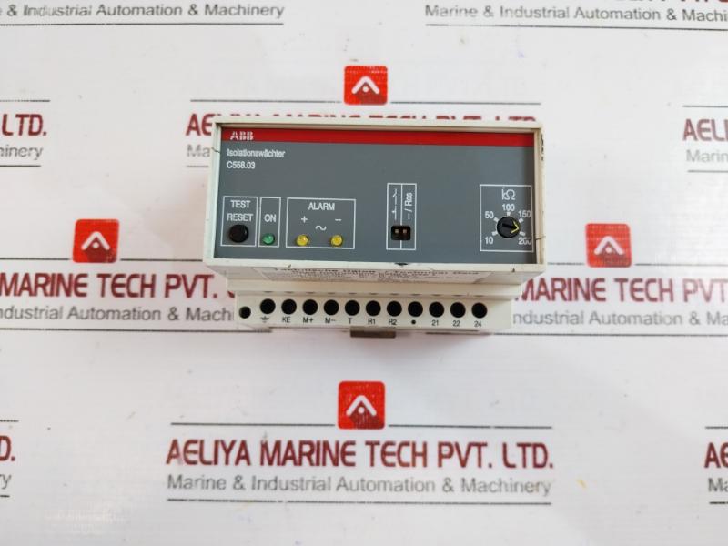 ABB C558.03 Isolation Guard, Insulation Monitoring Device UN= AC 0-690V 15-400HZ