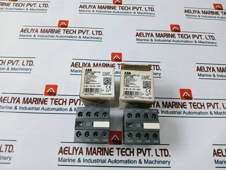 Abb Ca4-22M Auxiliary Contact Block 1Sbn010140R1122